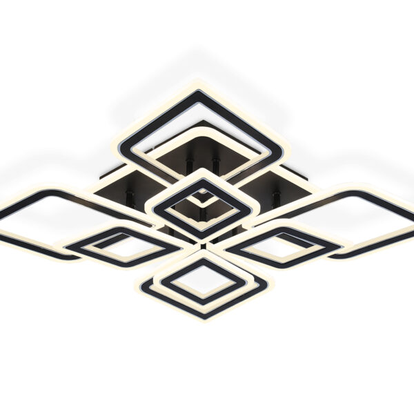 FA8912/4+4 BK/CH черный/хром 162W 3000K-6400K 560*560*120 (ПДУ РАДИО 2.4G)