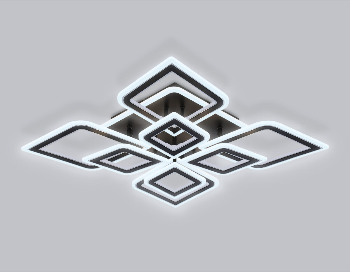 FA8912/4+4 BK/CH черный/хром 162W 3000K-6400K 560*560*120 (ПДУ РАДИО 2.4G) — изображение 6