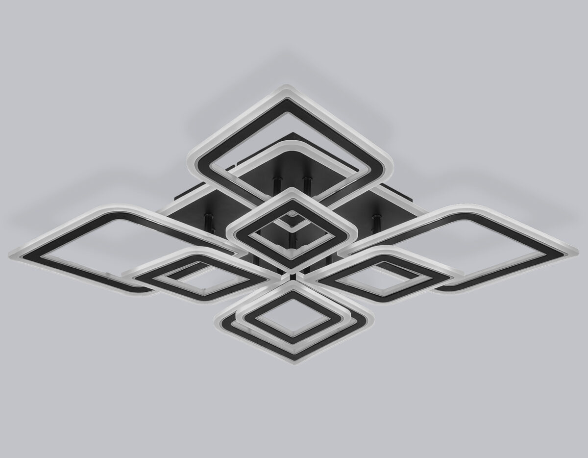 FA8912/4+4 BK/CH черный/хром 162W 3000K-6400K 560*560*120 (ПДУ РАДИО 2.4G) — изображение 7