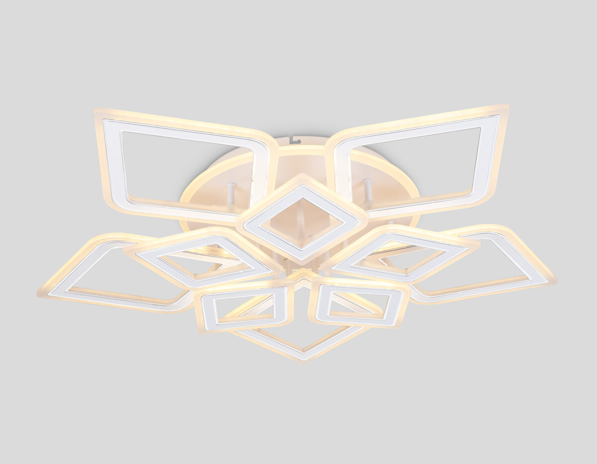 FA8914/5+5 WH/CH белый/хром 193W 3000K-6400K 770*740*120 (ПДУ РАДИО 2.4G) — изображение 5