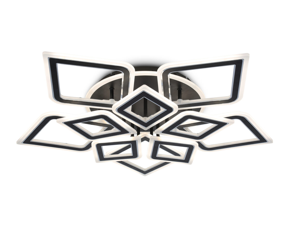 FA8915/5+5 BK/CH черный/хром 193W 3000K-6400K 770*740*120 (ПДУ РАДИО 2.4G) — изображение 1