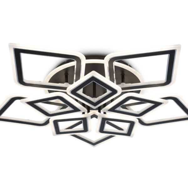 FA8915/5+5 BK/CH черный/хром 193W 3000K-6400K 770*740*120 (ПДУ РАДИО 2.4G)