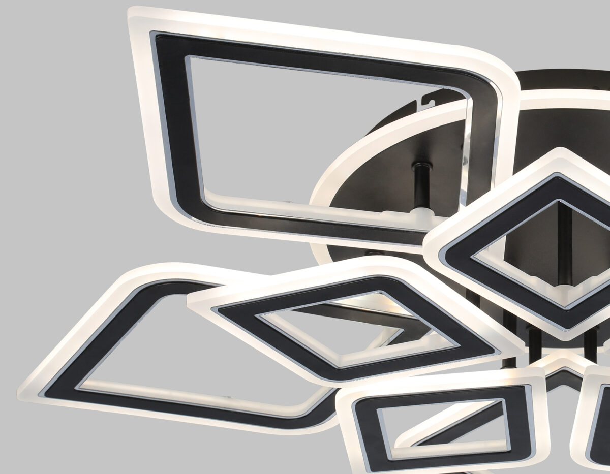 FA8915/5+5 BK/CH черный/хром 193W 3000K-6400K 770*740*120 (ПДУ РАДИО 2.4G) — изображение 3