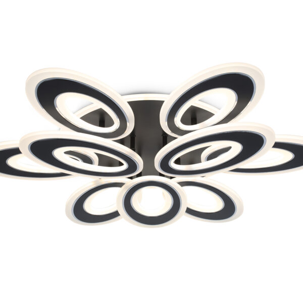 FA8938/6+3 BK/CH черный/хром 255W 3000K-6400K 740*660*120 (ПДУ РАДИО 2.4G)