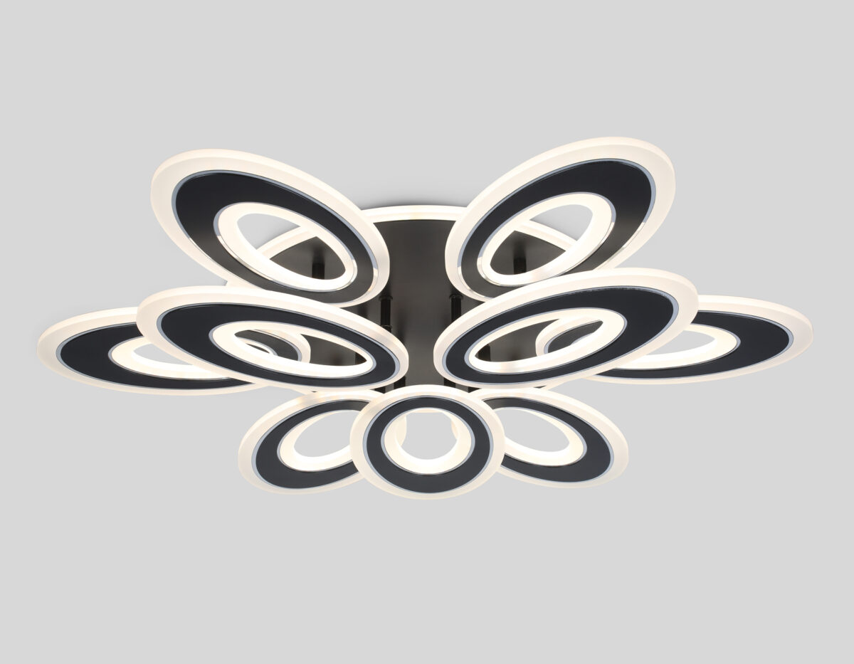 FA8938/6+3 BK/CH черный/хром 255W 3000K-6400K 740*660*120 (ПДУ РАДИО 2.4G) — изображение 5