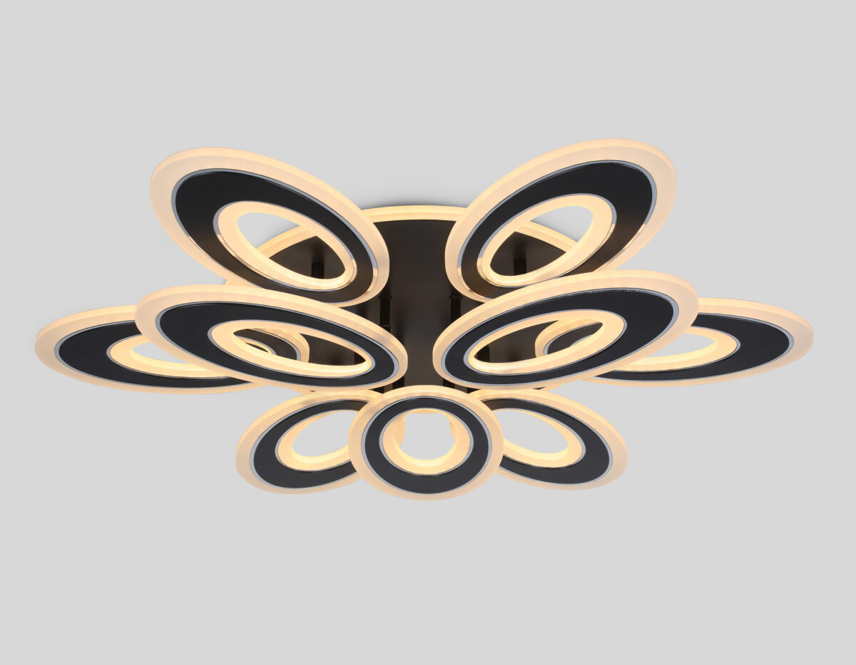 FA8938/6+3 BK/CH черный/хром 255W 3000K-6400K 740*660*120 (ПДУ РАДИО 2.4G) — изображение 6