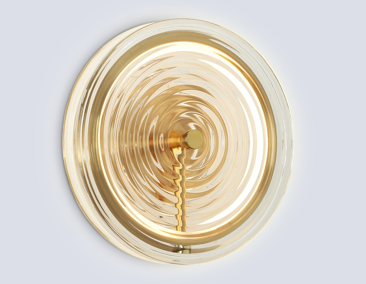 LH31112 BS/CL латунь/прозрачный 9W 3000K D250*90 — изображение 2