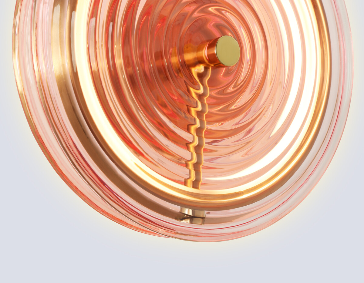 LH31115 BS/PI латунь/розовый 9W 3000K D250*90 — изображение 5