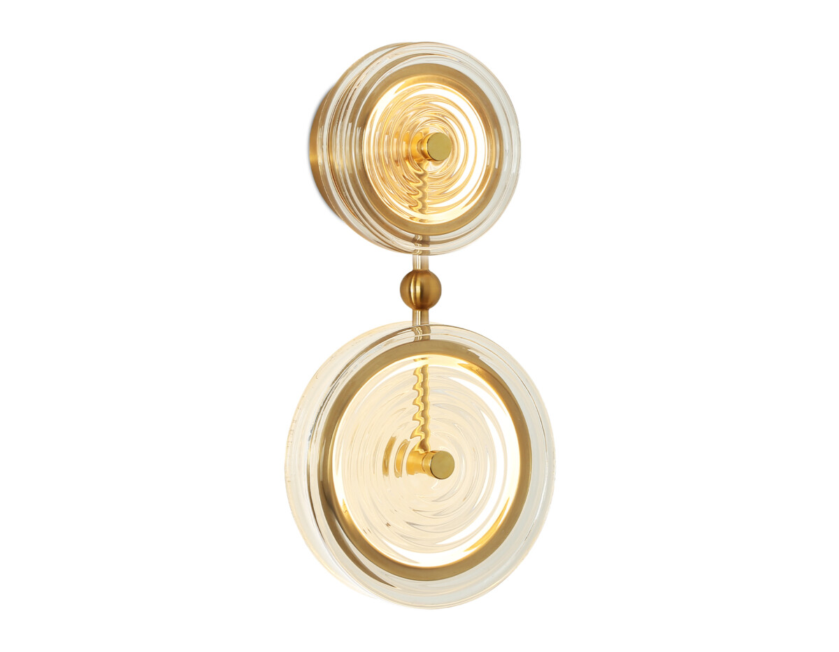 LH31118/2 BS/CL латунь/прозрачный 15W 3000K 200*90*390 — изображение 1