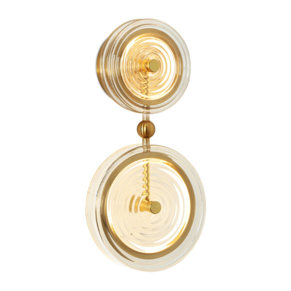 LH31118/2 BS/CL латунь/прозрачный 15W 3000K 200*90*390