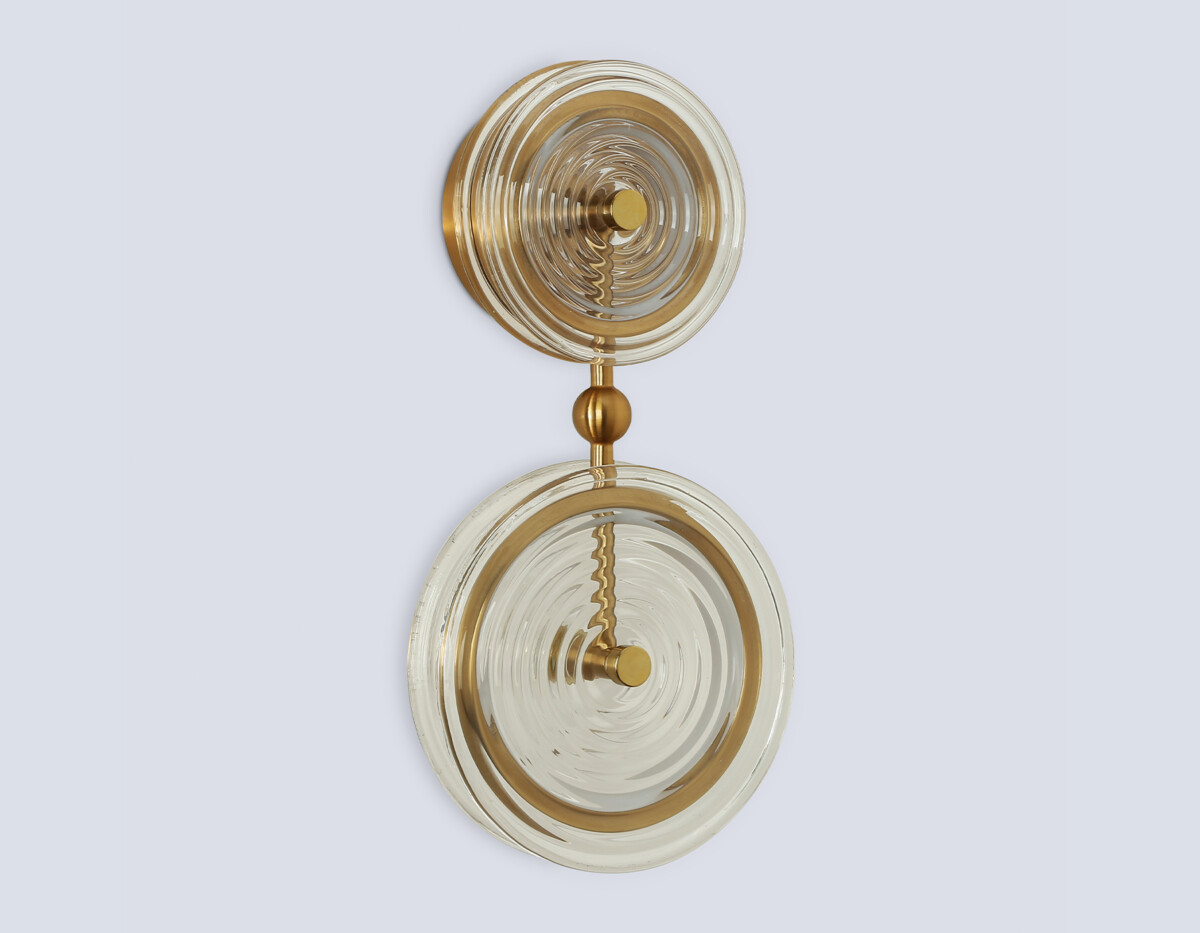 LH31118/2 BS/CL латунь/прозрачный 15W 3000K 200*90*390 — изображение 4