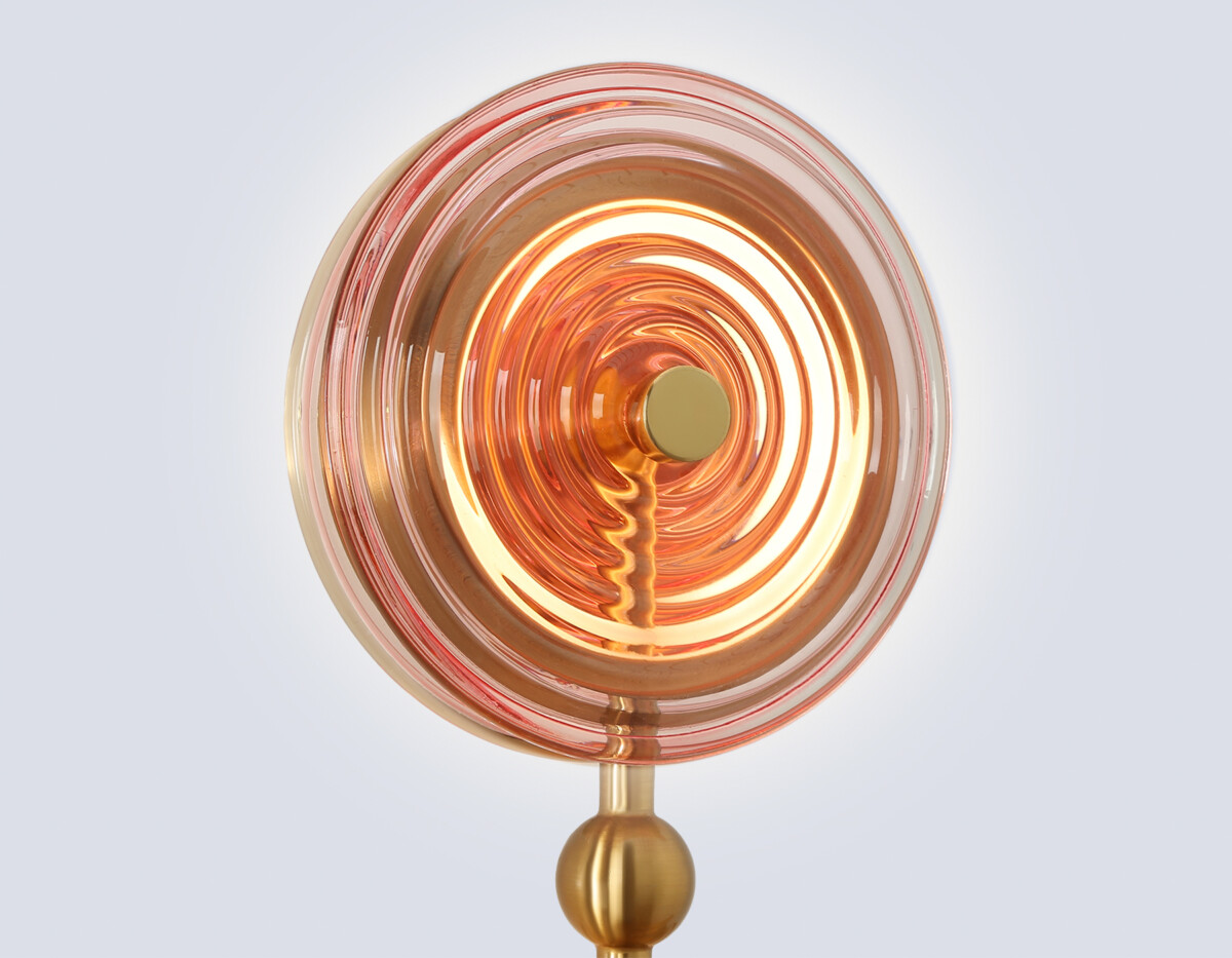 LH31121/2 BS/YL/PI латунь/желтый/розовый 15W 3000K 200*90*390 — изображение 5