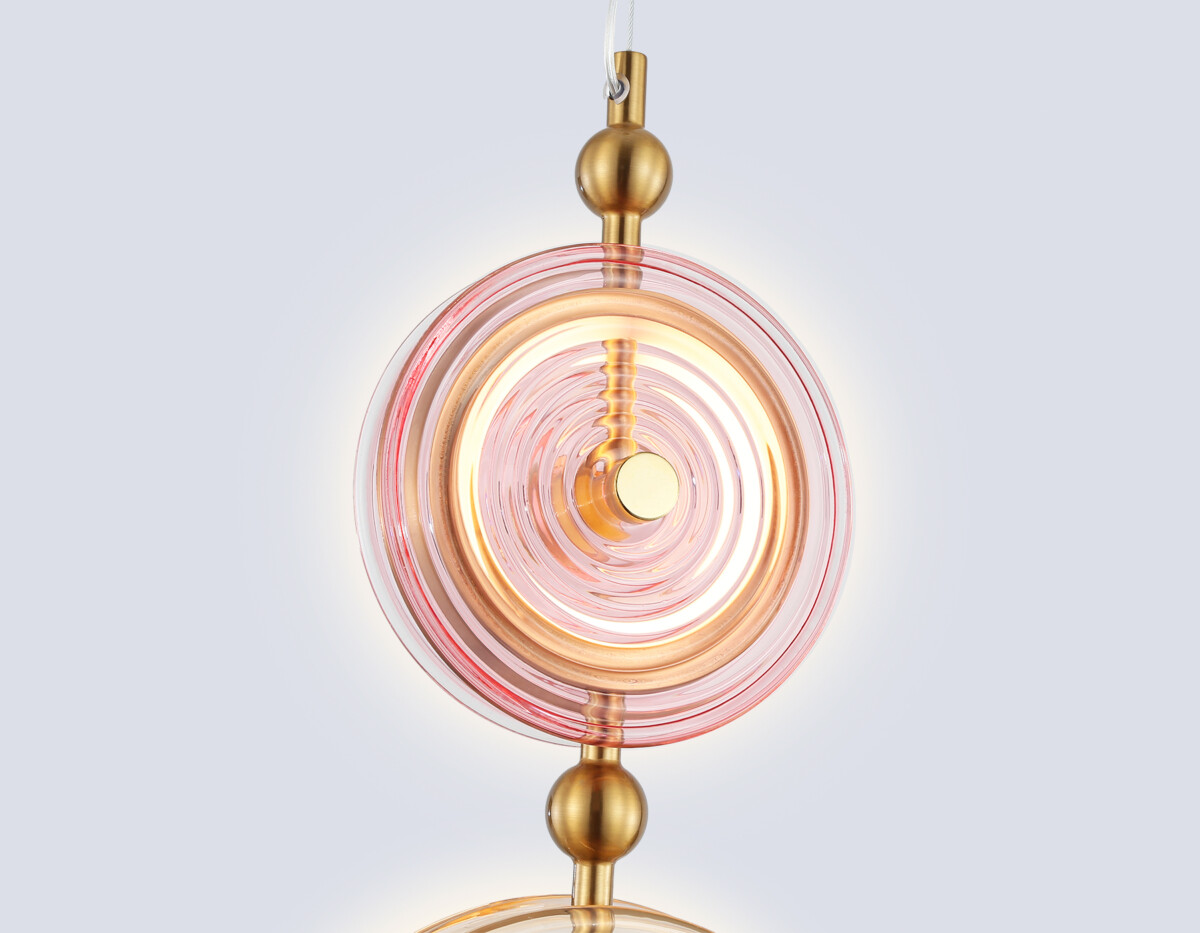 LH31129/2 BS/YL/PI латунь/желтый/розовый 15W 3000K 200*60*2000 — изображение 5