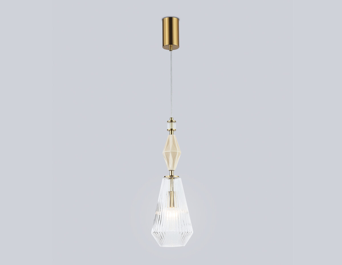 LH53181 BS/CL латунь/прозрачный E14 max 40W D140*1950 — изображение 2