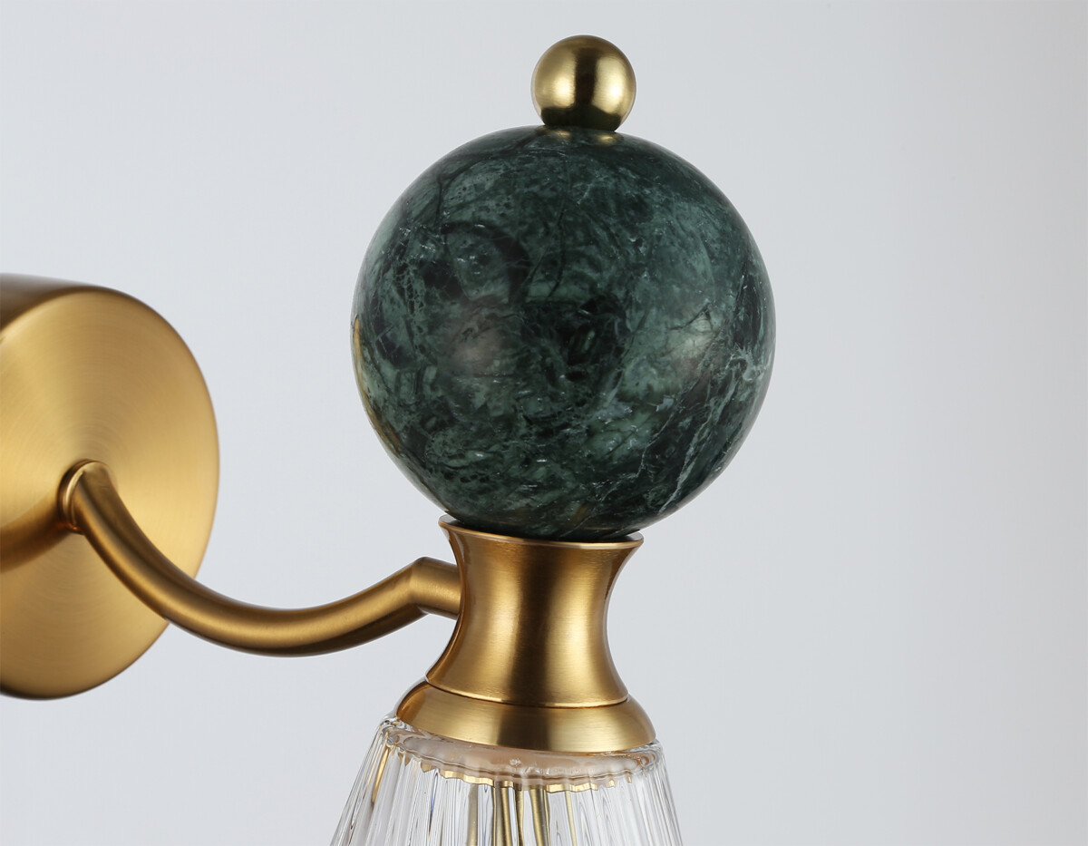 LH53294 BS/CL латунь/прозрачный E14 max 40W 200*125*345 — изображение 4