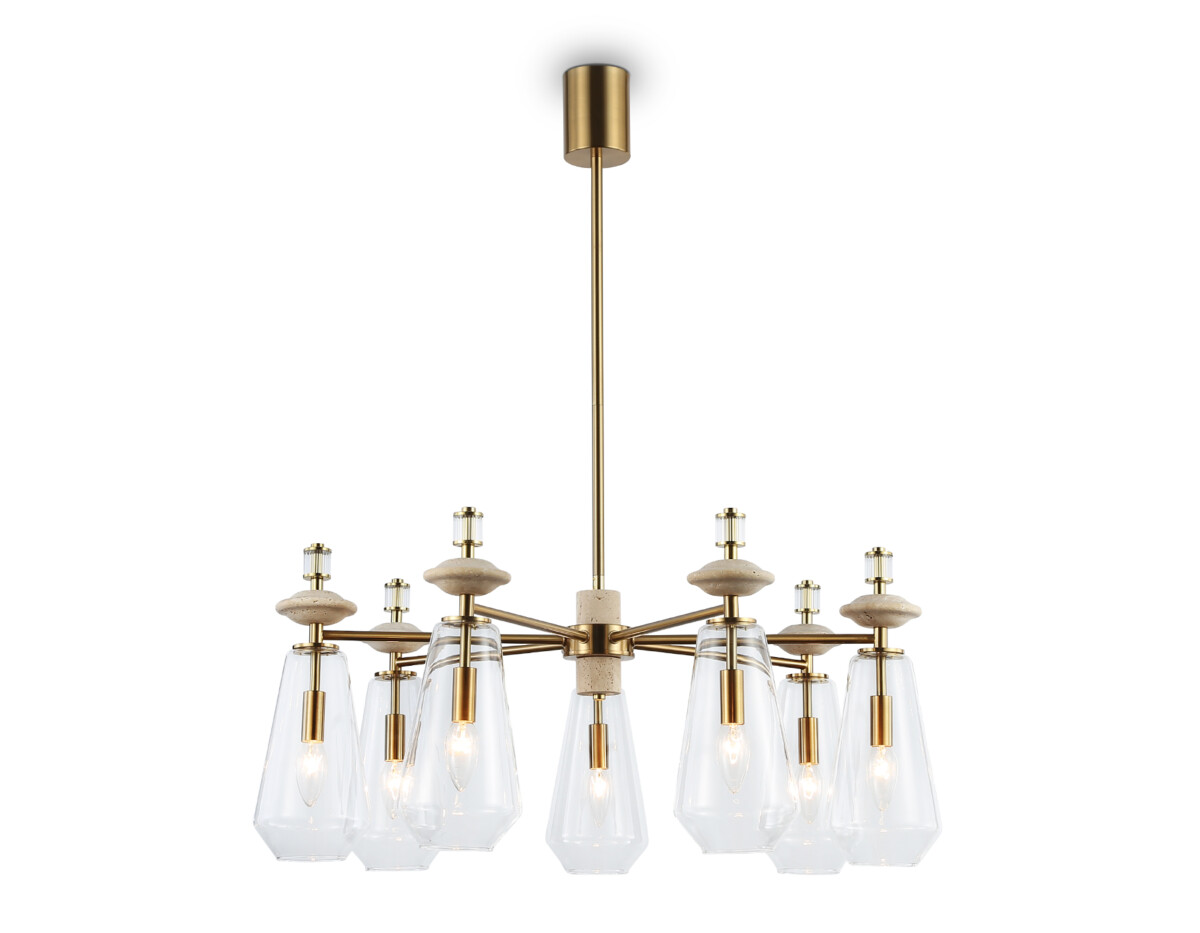 LH53306 LH53306/7 BS/CL латунь/прозрачный E14*7 max 40W D770*925 — изображение 1