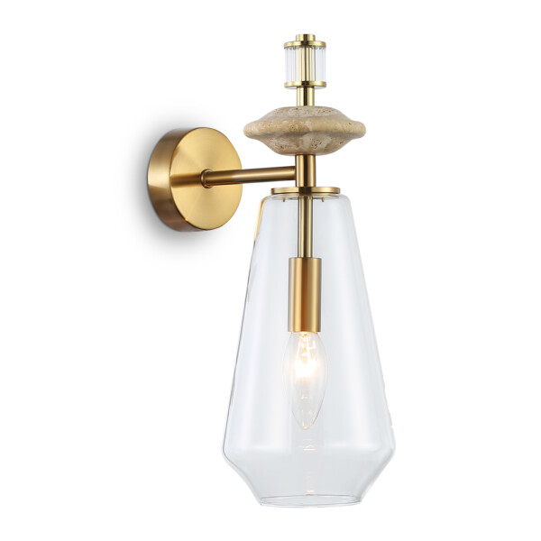 LH53307 BS/CL латунь/прозрачный E14 max 40W 190*130*350