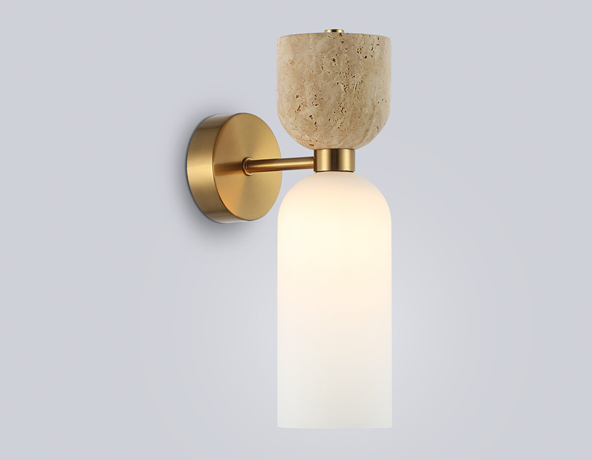 LH53327 BS/WH латунь/белый G9 max 25W 145*80*280 — изображение 2