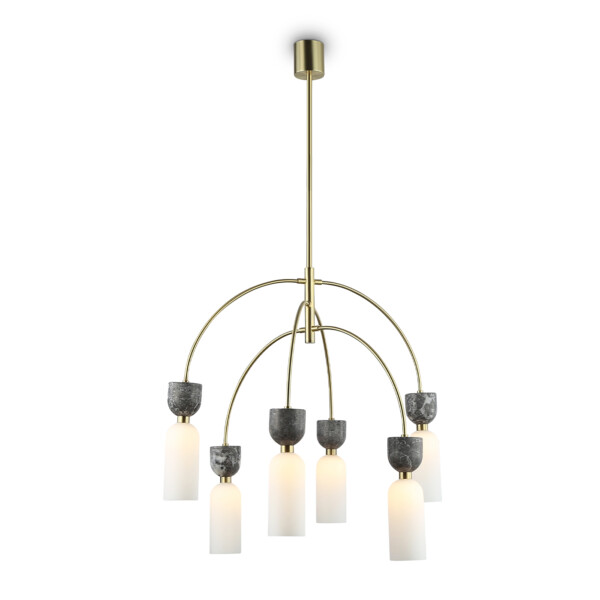 LH53333/6 GD/WH золото/белый G9*6 max 25W D680*1290