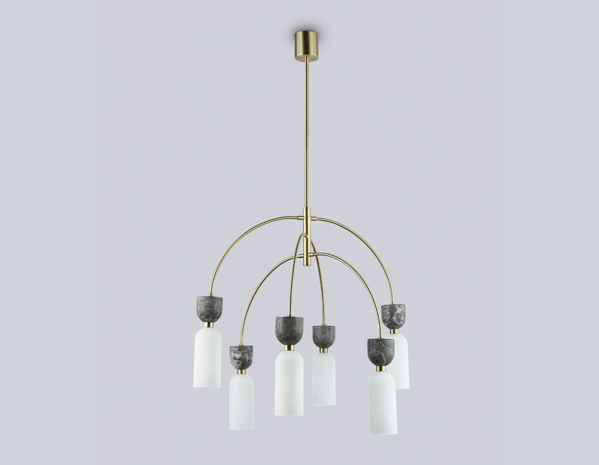 LH53333/6 GD/WH золото/белый G9*6 max 25W D680*1290 — изображение 5