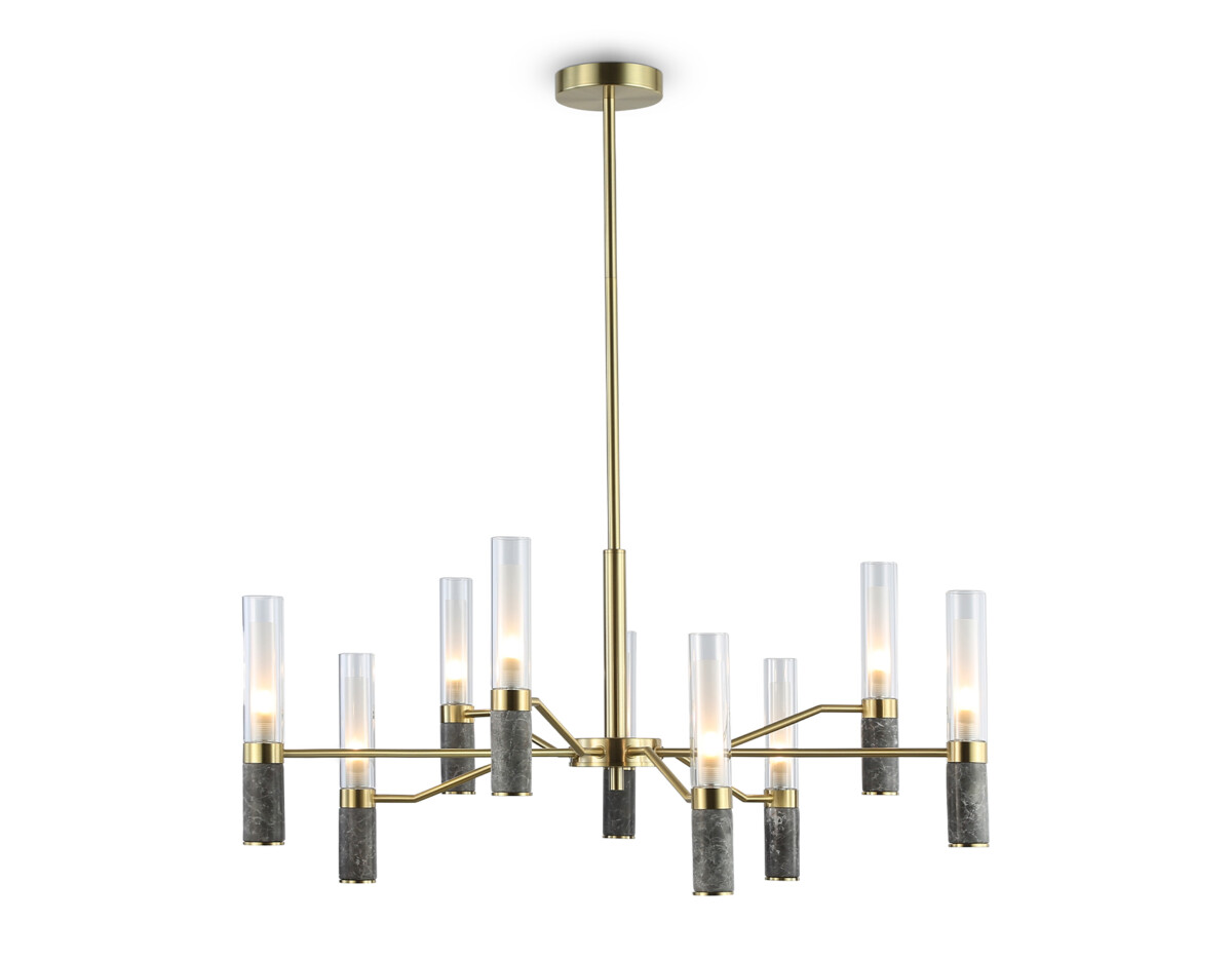 LH53355 LH53355/9 GD/CL/WH золото/прозрачный/белый G9*9 max 40W D850*890 — изображение 1