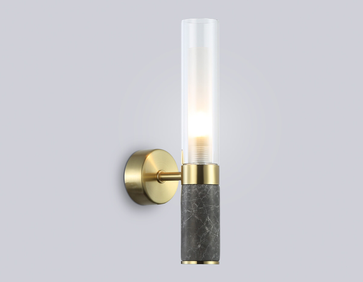 LH53357 GD/CL/WH золото/прозрачный/белый G9 max 40W 100*60*250 — изображение 2