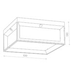 SL077.402.01 Светильник уличный потолочный ST-Luce Черный/Белый LED 1*12W 3000K CUBISTA — изображение 5