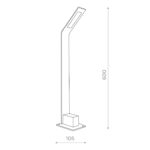 SL094.405.01 Светильник уличный наземный ST-Luce Черный/Черный LED 1*6W 4000K ANSA — изображение 4