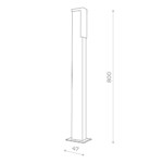 в наличии SL096.445.02 Светильник уличный наземный ST-Luce Черный/Белый LED 1*6W 4000K POSTO - купить в интернет-магазине Светильники Торг