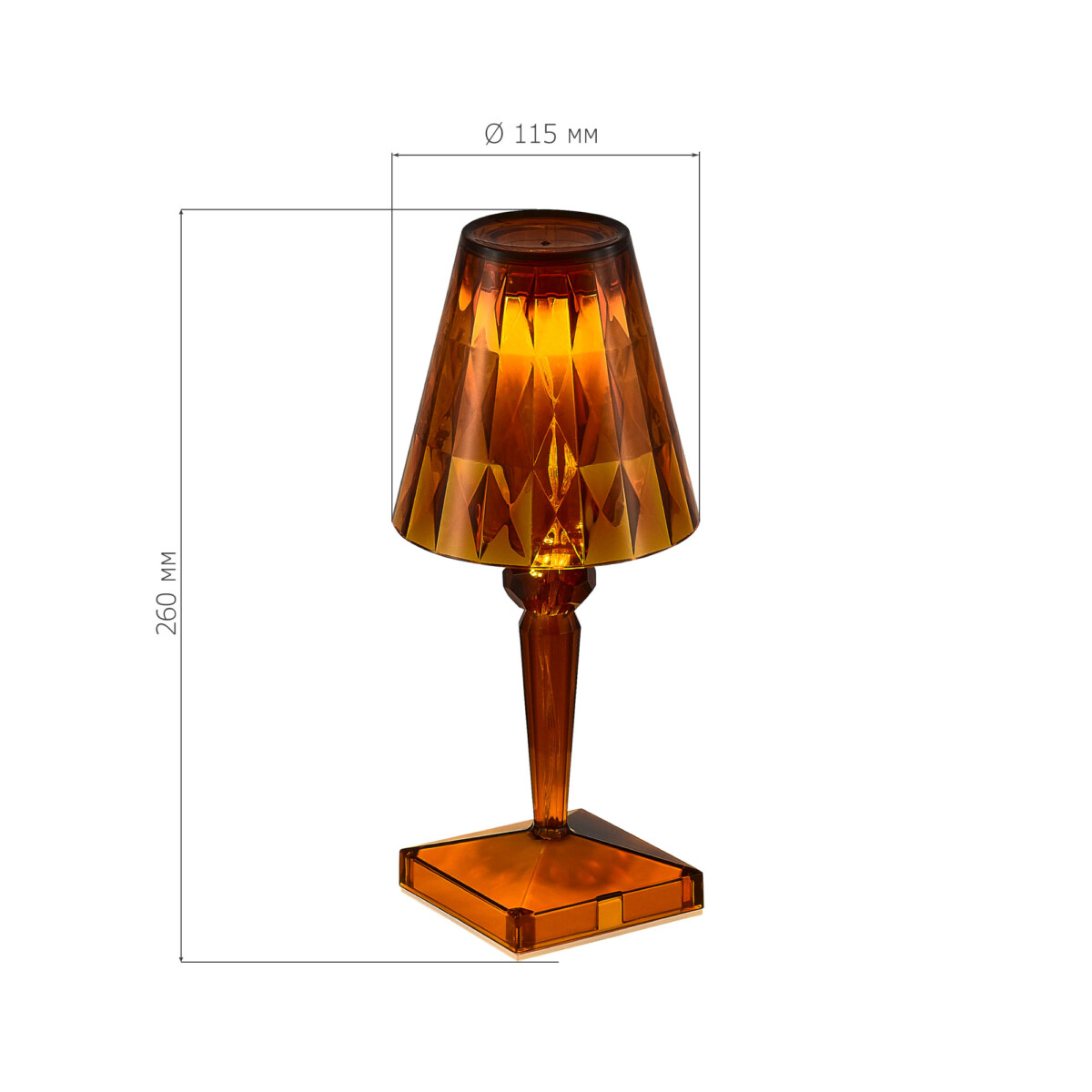 SL1010.724.01 Прикроватная лампа ST-Luce Оранжевый/Оранжевый LED 1*2W 3000K - 6000K SPARKLE — изображение 5