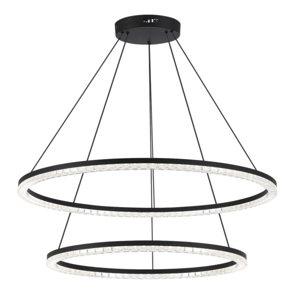 SL1018.403.02 Светильник подвесной ST-Luce черный/прозрачный LED 1*96W 4000K ЭВКЛИДИК