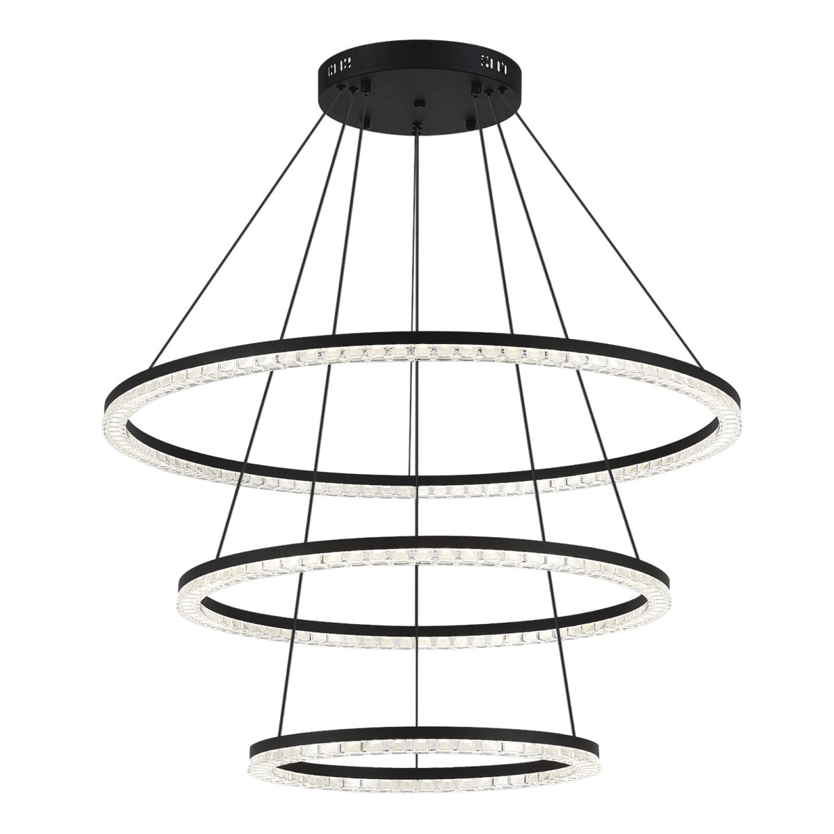 SL1018.403.03 Светильник подвесной ST-Luce черный/прозрачный LED 1*130W 4000K ЭВКЛИДИК — изображение 1