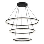 SL1018.403.03 Светильник подвесной ST-Luce черный/прозрачный LED 1*130W 4000K ЭВКЛИДИК