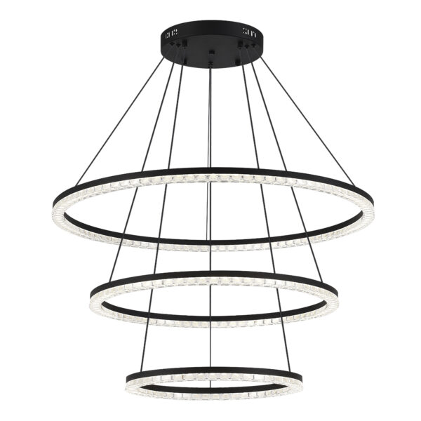 SL1018.403.03 Светильник подвесной ST-Luce черный/прозрачный LED 1*130W 4000K ЭВКЛИДИК