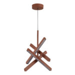 SL1018.613.04 Светильник подвесной ST-Luce терракотовый/прозрачный LED 1*43W 4000K ЭВКЛИДИК — изображение 2