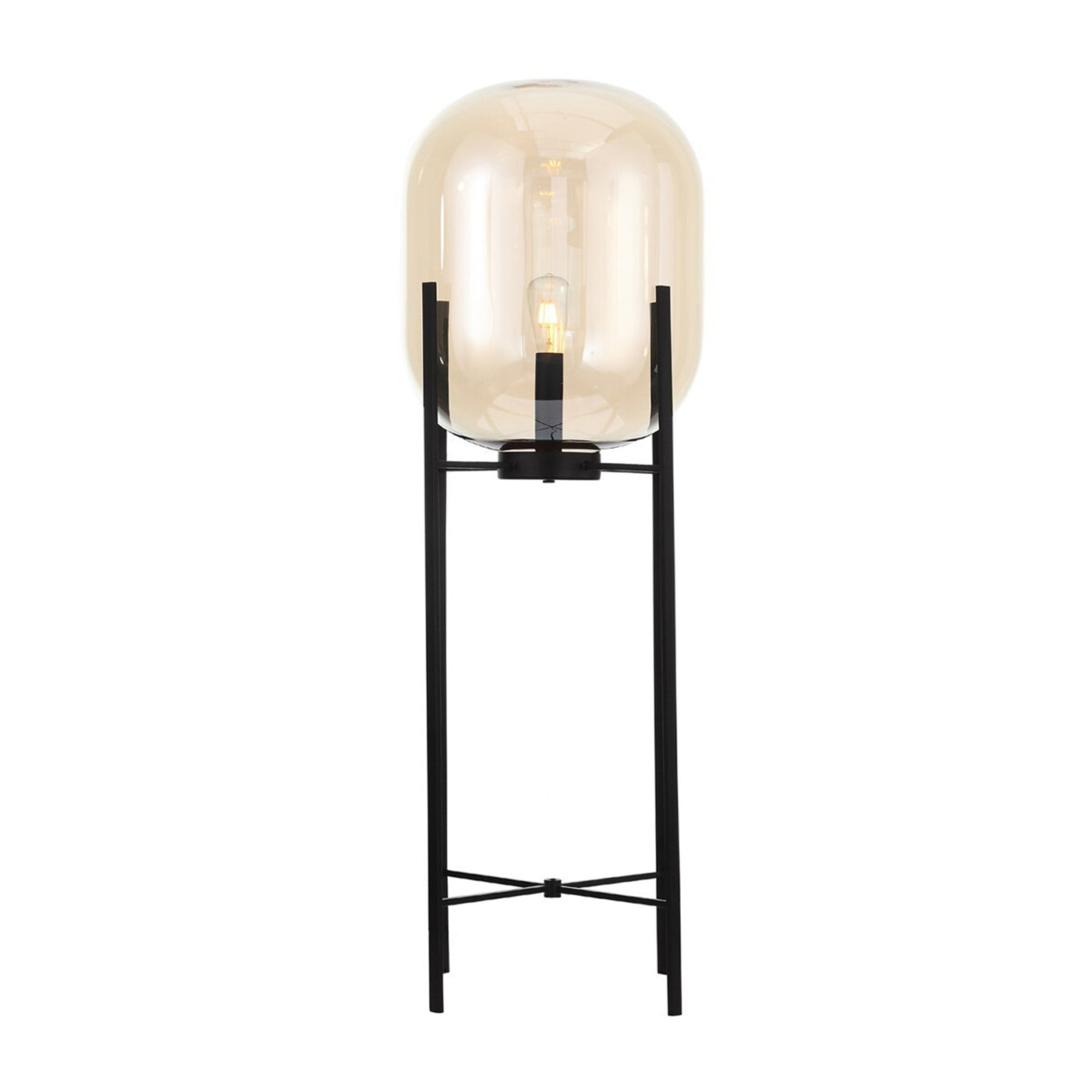 в наличии SL1050.525.01 Торшер ST-Luce Черный/Коньячный E27 1*40W (из 2-х коробок) БУРАСКА - купить в интернет-магазине Светильники Торг