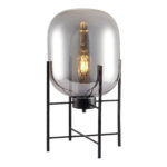 SL1050.704.01 Прикроватная лампа ST-Luce Черный/Дымчатый E27 1*40W БУРАСКА