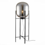 SL1050.725.01 Торшер ST-Luce Черный/Дымчатый E27 1*40W (из 2-х коробок) БУРАСКА