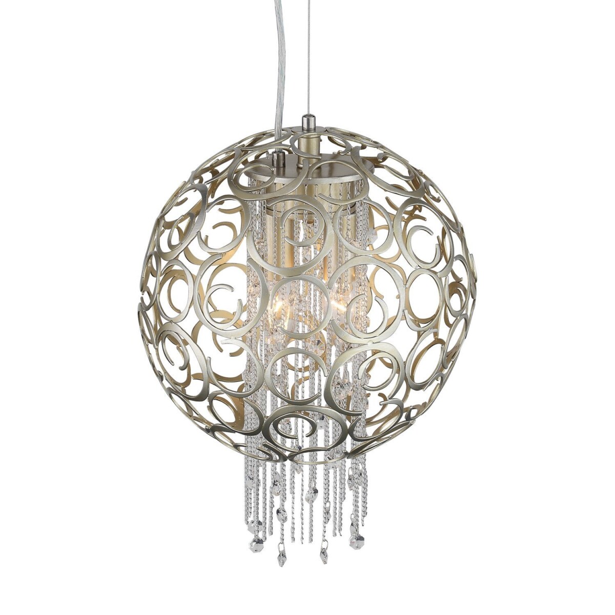 SL1101.203.02 Люстра подвесная ST-Luce Шампань/Шампань, Прозрачный E14 2*40W DOLCIMA — изображение 4