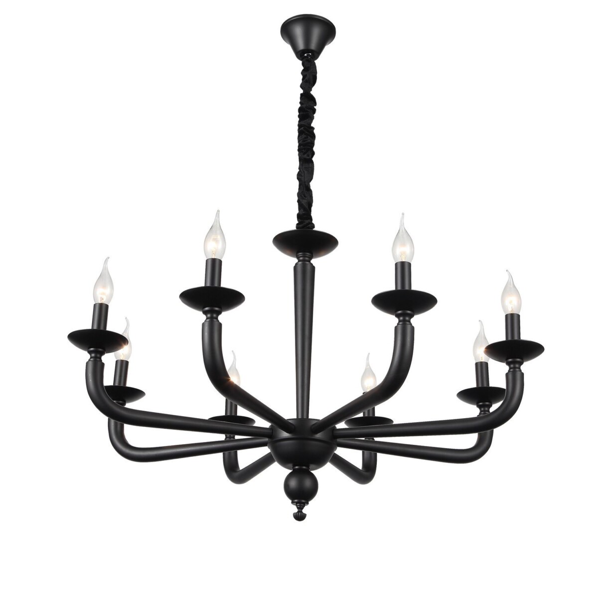 SL1114.403.08 Люстра подвесная ST-Luce Черный E14 8*40W ФОРТЕЗА — изображение 2