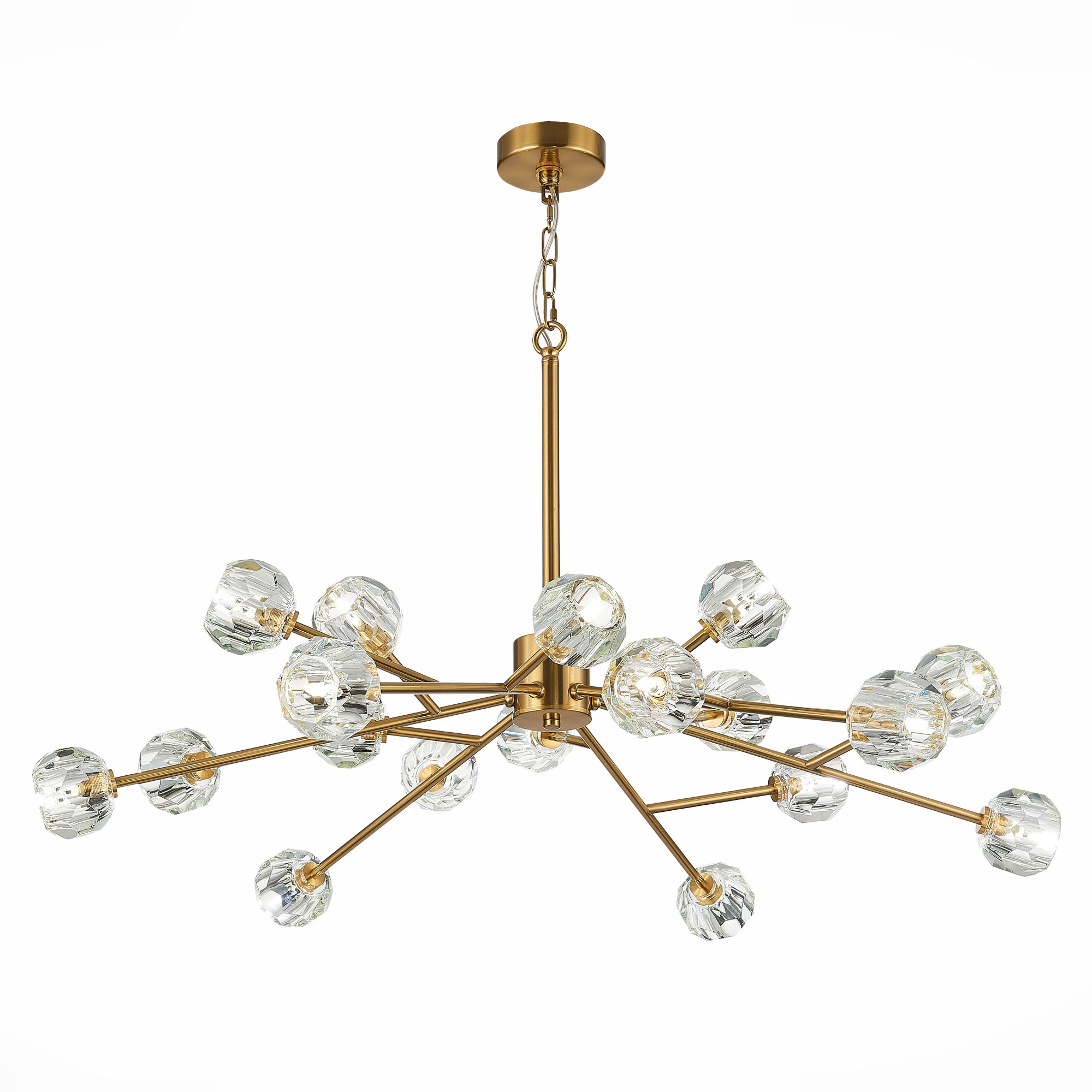 в наличии SL1166.303.18 Светильник подвесной ST-Luce Латунь/Прозрачный G9 LED 18*5W РОМАНО - купить в интернет-магазине Светильники Торг