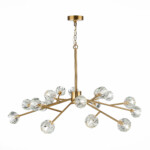 в наличии SL1166.303.18 Светильник подвесной ST-Luce Латунь/Прозрачный G9 LED 18*5W РОМАНО - купить в интернет-магазине Светильники Торг