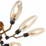 SL1174.302.08 Люстра потолочная ST-Luce Латунь/Коньячный G9 8*5W ДЕСИМА — изображение 3