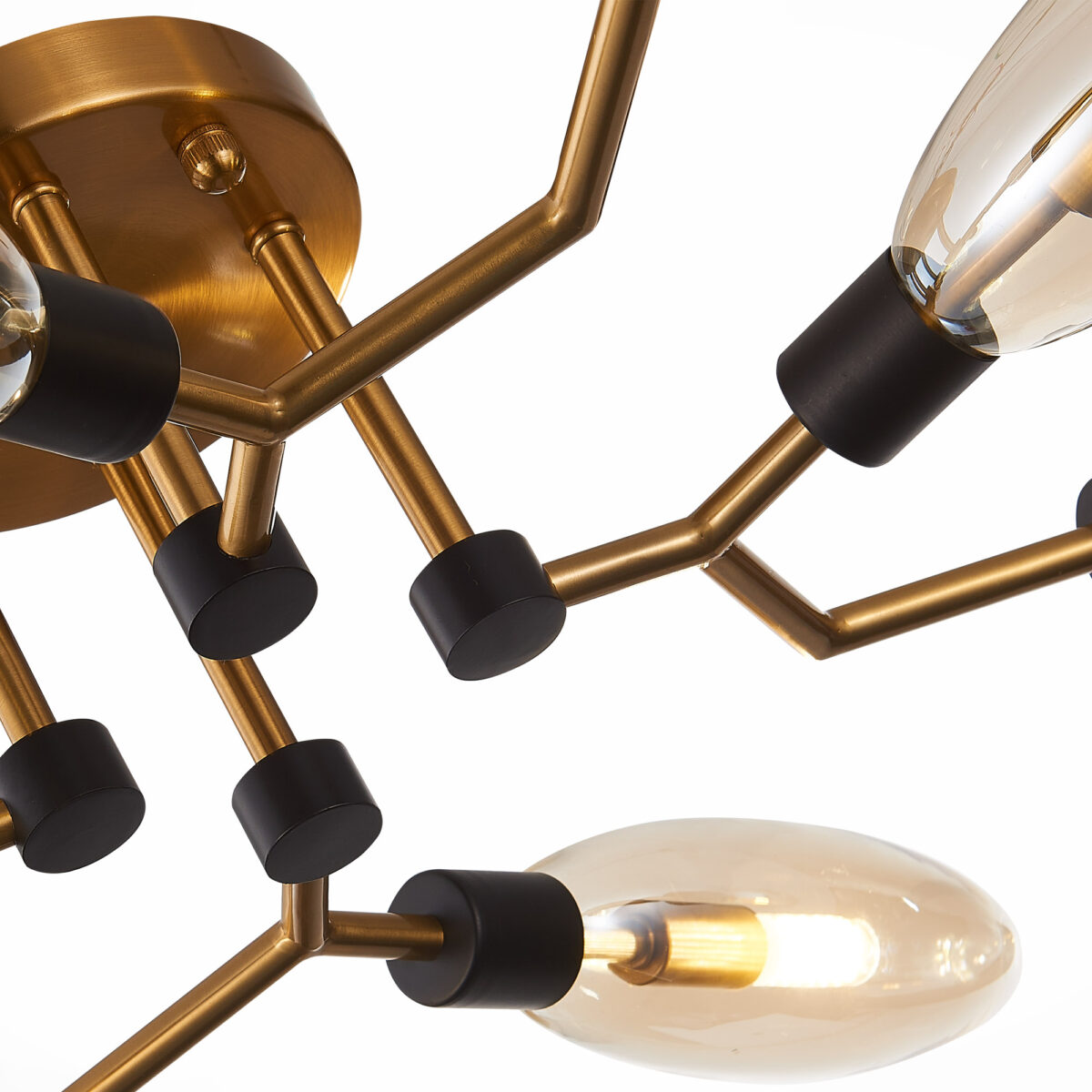 SL1174.302.08 Люстра потолочная ST-Luce Латунь/Коньячный G9 8*5W ДЕСИМА — изображение 4