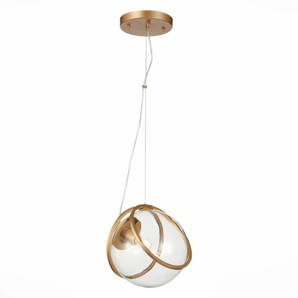 SL1181.313.01 Подвес ST-Luce Латунь/Латунь, Прозрачный E27 1*40W АЦЕРА