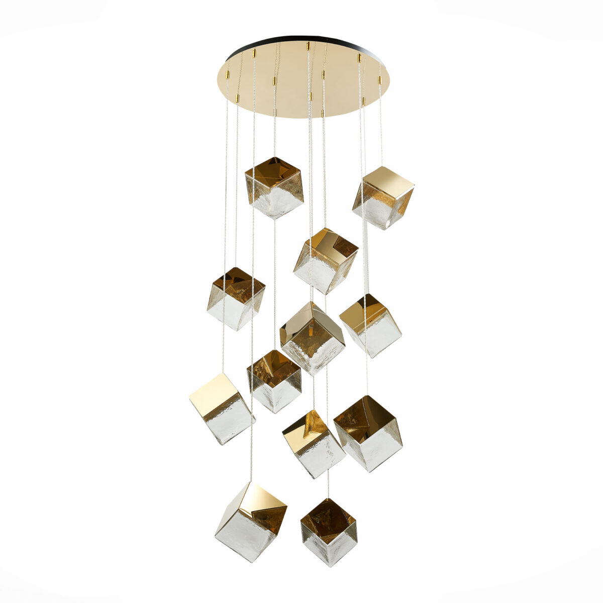 SL1182.203.12 Светильник подвесной ST-Luce Золотистый/Прозрачный, Золотистый G9 12*5W РИЕЛЛО — изображение 2