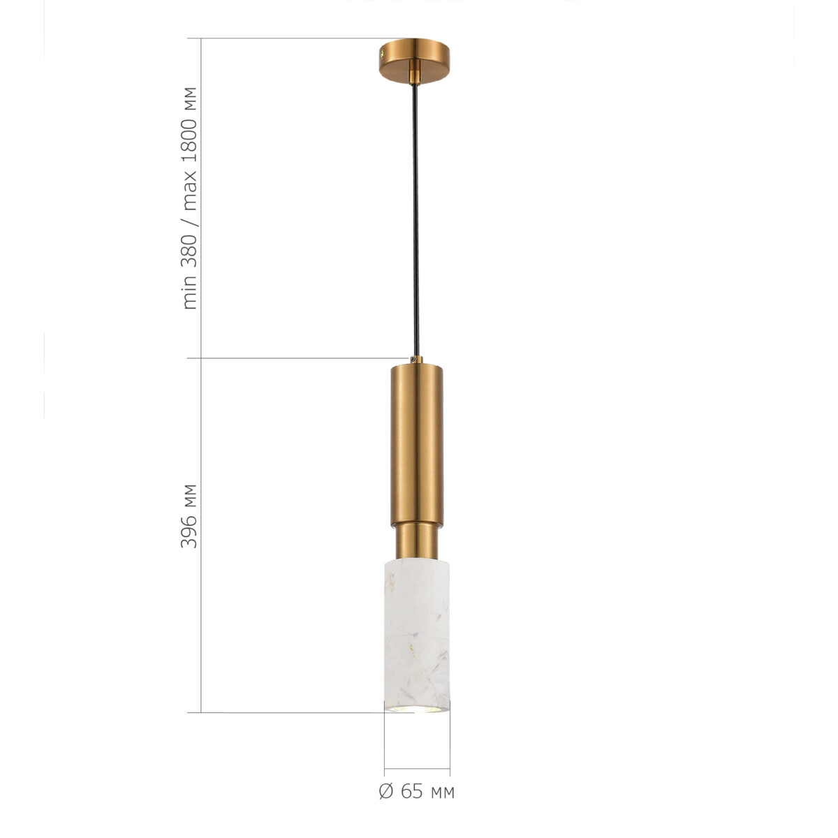 SL1192.353.01 Светильник подвесной ST-Luce Латунь/Латунь, Белый GU10 1*5W 4000K ПРИЕТТИ — изображение 3