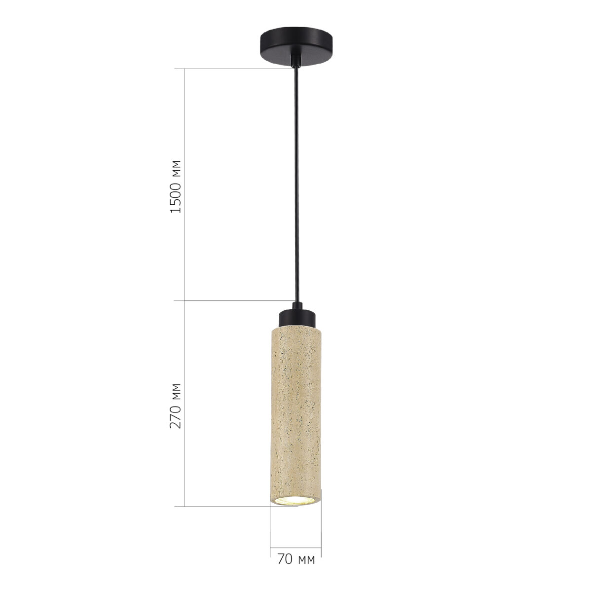 SL1194.403.01 Светильник подвесной ST-Luce Черный/Бежевый GU10 1*5W 4000K ЭРТИ — изображение 5