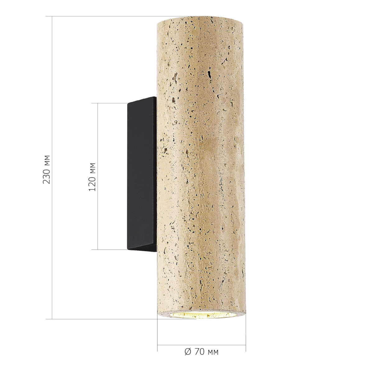 SL1194.411.01 Светильник настенный ST-Luce Черный/Бежевый GU10 1*5W 4000K ЭРТИ — изображение 4