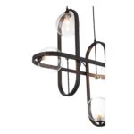 SL1201.403.04 Светильник подвесной ST-Luce Черный/Прозрачный G9 4*5W ЦИРКОНО — изображение 3